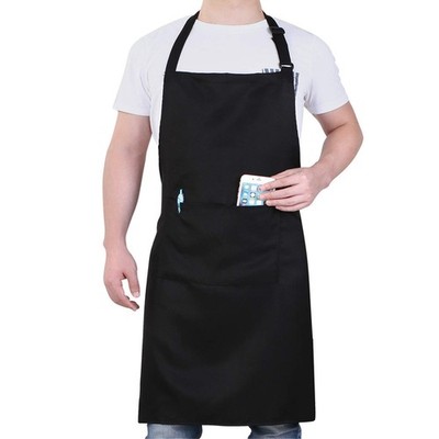Will Well Chef Apron for Men and Women - 33'' x 27'' Large 1 Pack, 01 - Black 