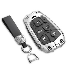 Zinc Alloy Key Fob Cover,Keychain,Full Protection Car Key Case for Cadillac A...