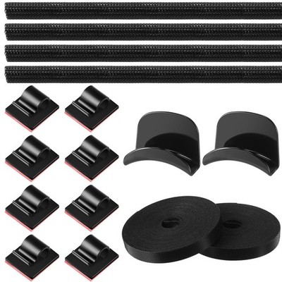 16 Pcs Cable Management Organizer Kit Include Retaining Wire Clips Wire Organ...