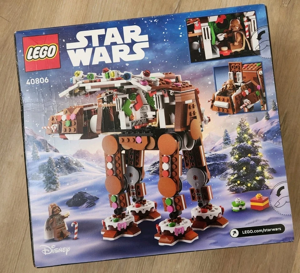 LEGO Star Wars Gingerbread AT-AT 40806 - New, Sealed, Minor Box Wear - US Based - Image 2 of 3