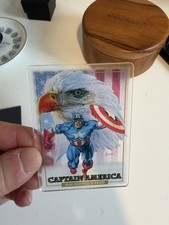 Captain America 2024 Skybox Marvel Masterpieces ‘92 Platinum #16 Plexi Parallel