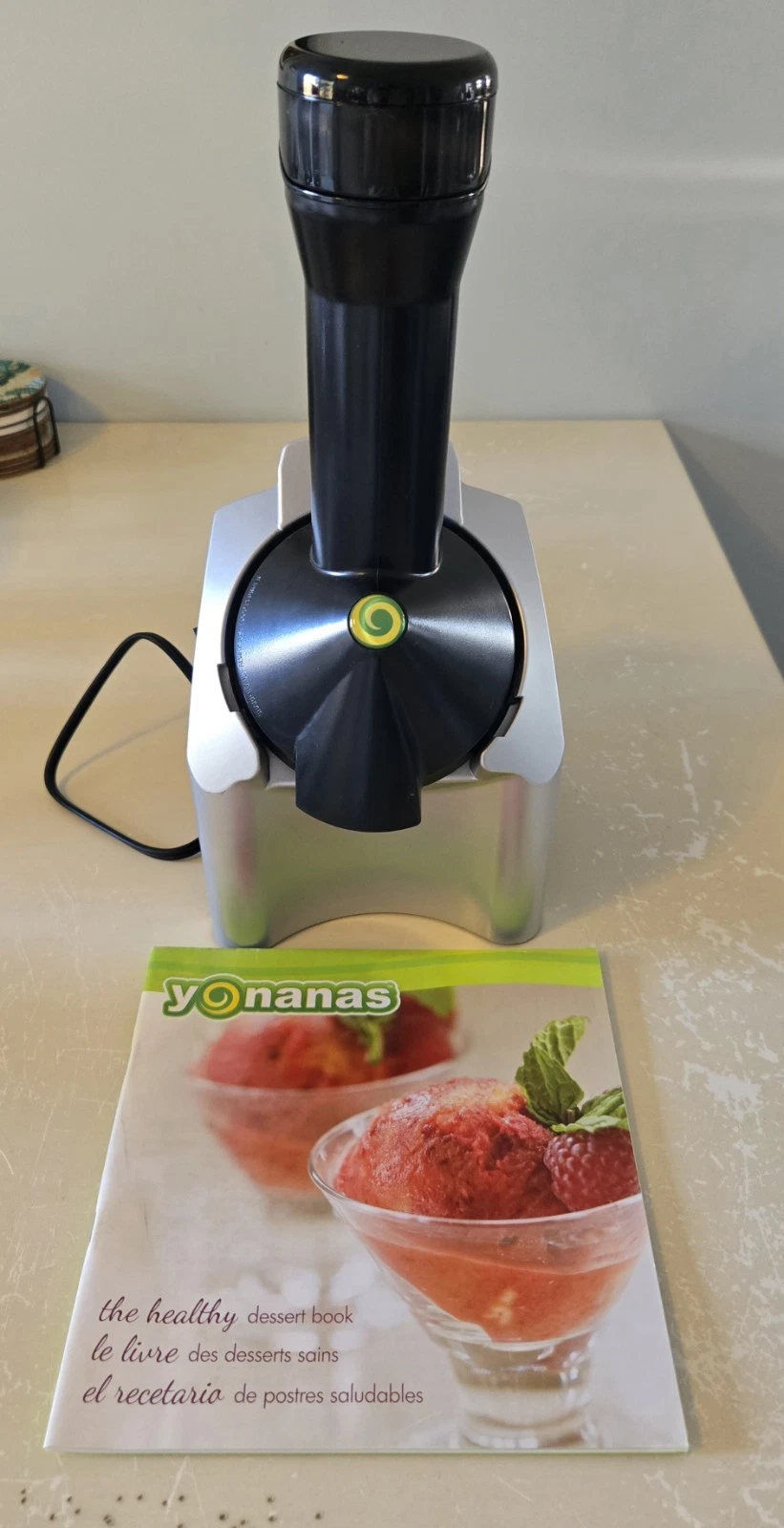 Yonanas 902 Classic Dessert Fruit Soft Serve Maker - Black