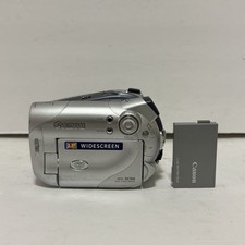 Canon DC100 Handheld DVD-RW Camcorder Silver W/ Battery - Works