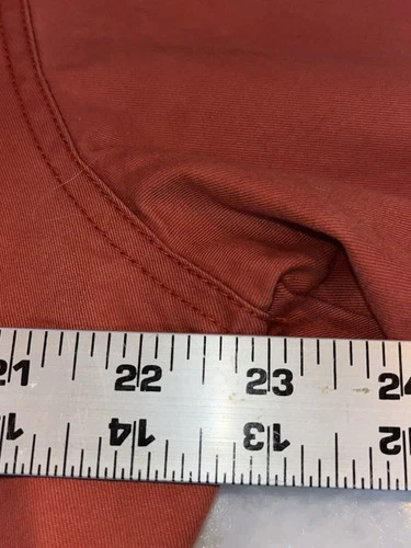 Jack Spade Warren Street New York Mens XL Red Orange Bomber Jacket Zip Front 2Ab image 8