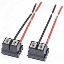 1x H11 H7 Headlight Low Beam Bulb Socket Plug Wire Harness Female Pig tail 12V