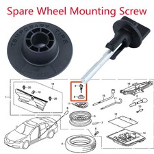 For Honda Accord Civic CR-V Insight Bolt Adapter Spare Tire Wheel Mounting Screw