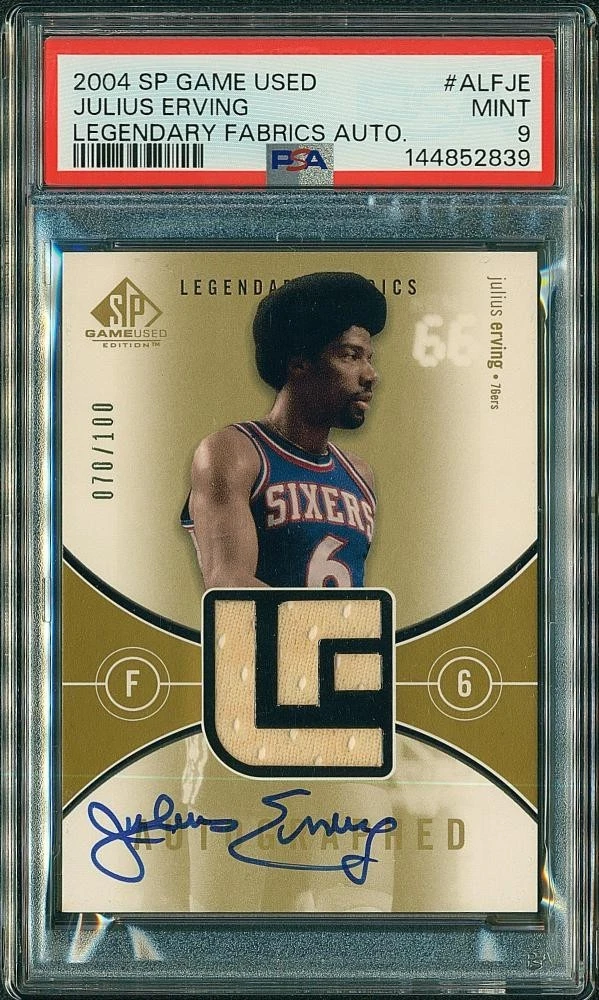 25+ Upper Deck Julius Erving Basketball Autographed Sports Trading
