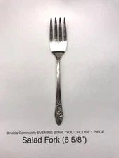 Oneida EVENING STAR Silverware CHOICE Silver Plate Flatware Community