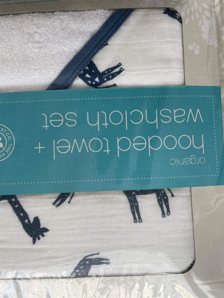 全新! 婴儿连帽毛巾 + 毛巾套装 - ( 长颈鹿) 亚丁 + Anais 设计 — 第 4/4 张图片