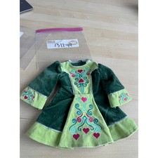 B1244 American girl doll Nellie Irish step dance dress green