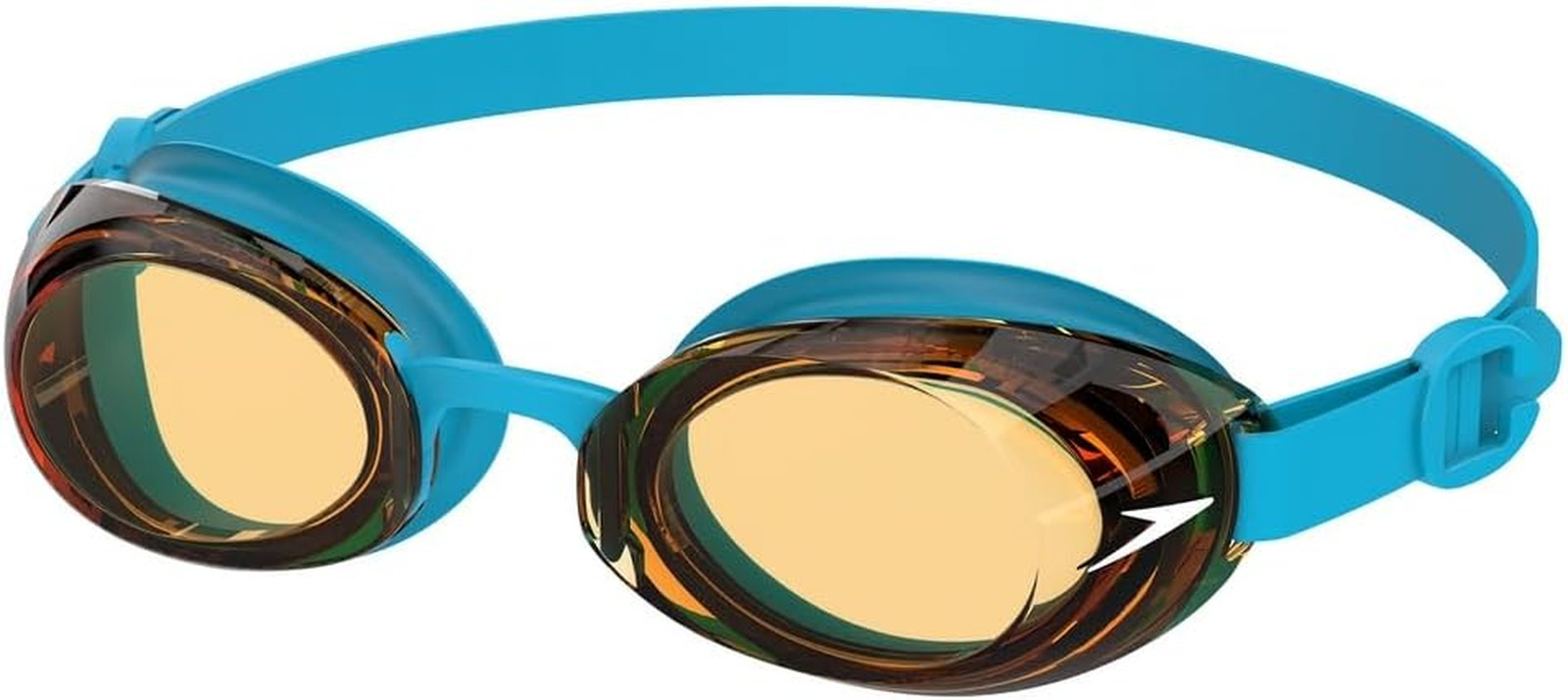 Speedo Unisex Kids Jet 2.0 Swiming Goggles | Enhanced Vision, Azure Blue/Parrot,