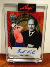 One of One 2026 Leaf Metal President's Day Multi-Sport Brooks Koepka Auto 1/1