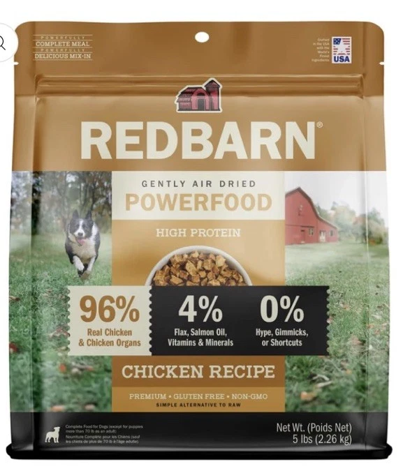 Redbarn Powerfood Air Dried Dog Food Chicken Recipe 5#