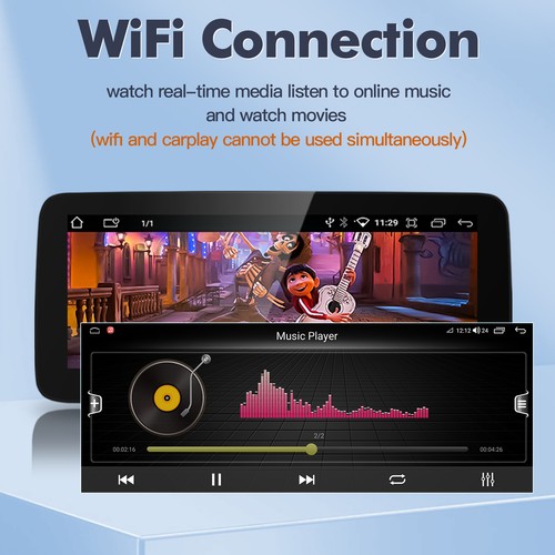 Radio de coche con pantalla inalámbrica para coche Apple CarPlay Android de 12,3 pulgadas para Audi A4L A5 - Imagen 5 de 14