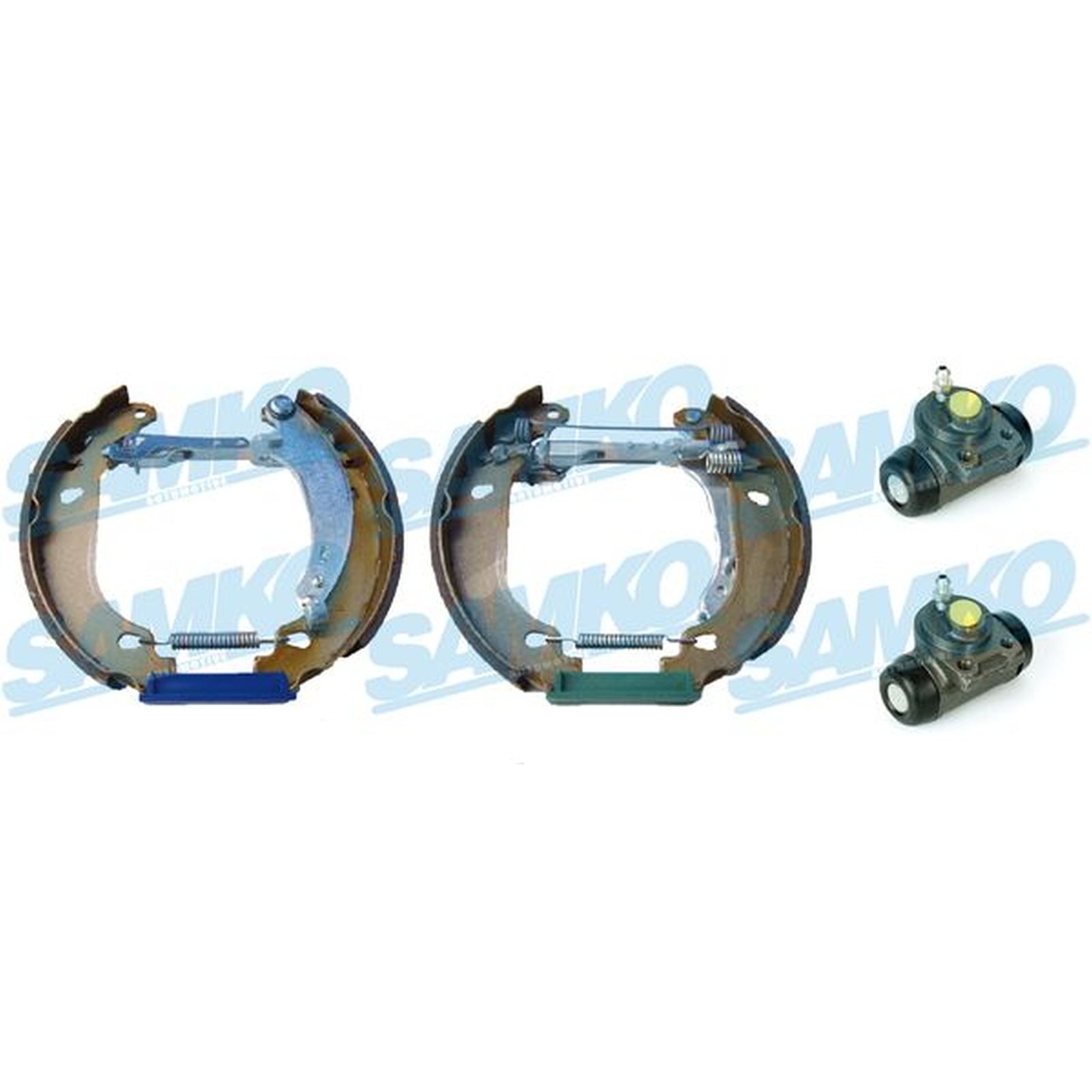 ORIGINAL® SAMKO Bremsbackensatz Hinten für Peugeot 206 Schrägheck 206+ 206 SW