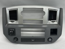 2006 2007 2008 Dodge Ram Radio Climate Dash Bezel Vent Trim Silver Gray Oem