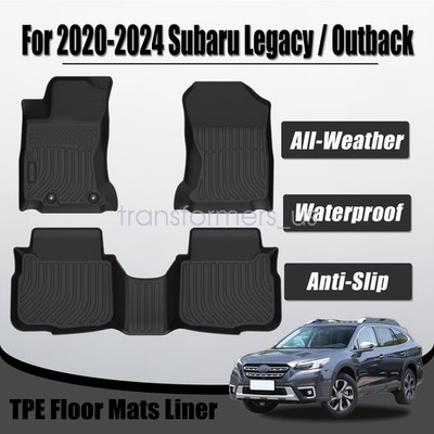 TPE Floor Mats For 2021 2022 Subaru Legacy / Outback 1st & 2nd Row Floor Liners
