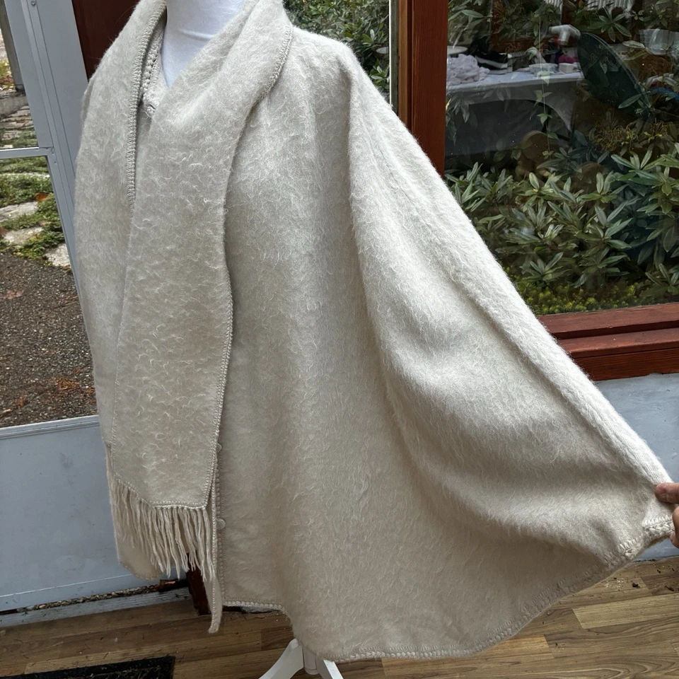 Alpaca Diana O/S Oversized Baby Poncho Sweater Coat Jacket SCARF- 100% Alpaca - Image 4 of 4