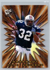 💎2001 Press Pass Football Breakout #B16 Rudi Johnson - Auburn Tigers💎