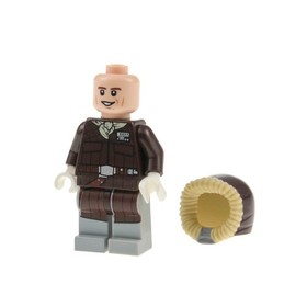 1x Lego Minifigure Star Wars Han Solo Parka Brown Double Face 75138 sw0709