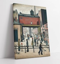 MAY DAY, L.S. LOWRY - CANVAS WALL ARTWORK PICTURE PRINT