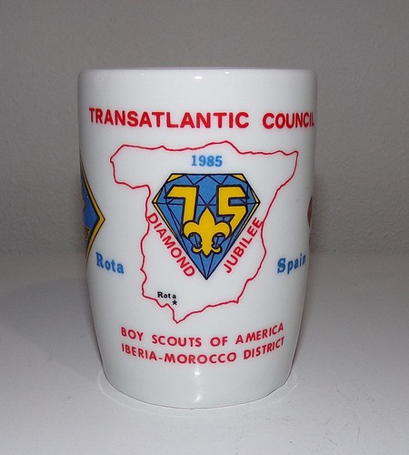 BSA Boy Scouts America Transatlantic Council 1985 Rota Spain Iberia Morocco MUG