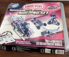 Meccano Erector 643 Piece 25 Motorized Models...