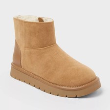 Girls' Honor Faux Suede Style Boots - Cat Jack Cognac 2