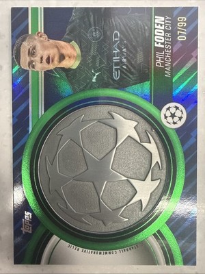 2026 Topps UCC Phil Foden Starball Commen Relic Green /90 Man City #SCR-PF