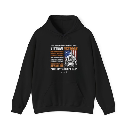 Veteran Hoodie, Vietnam Veteran American Flag Veteran's Day Vintage Hoodie 