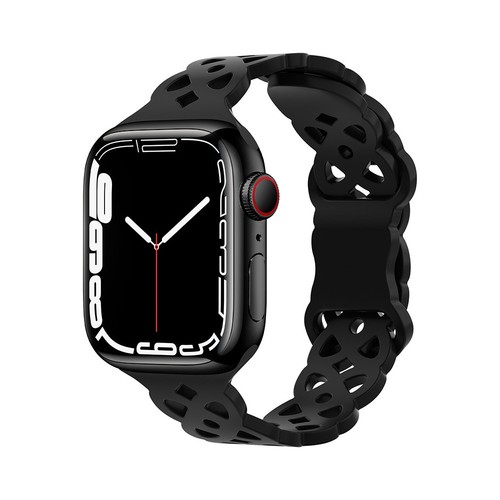 Bracelet en Silicone Dentelle pour Apple Watch Ultra/SE/Series 1-8 - Remplacemen - Zdjęcie 7 z 32