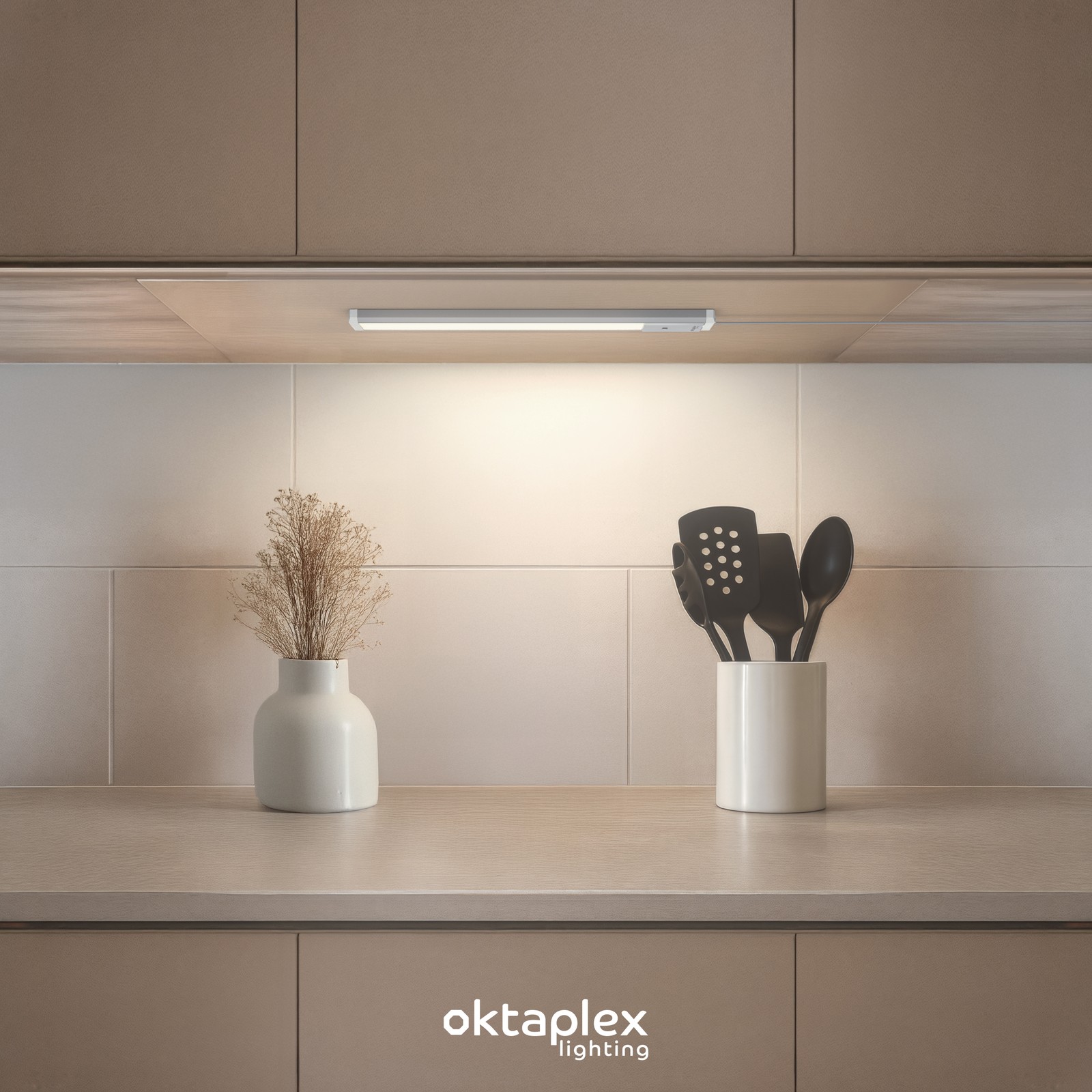 LED Unterbauleuchte mit Bewegungsmelder Küchenlampe Lichtleiste Küche 230V Ansicht 4