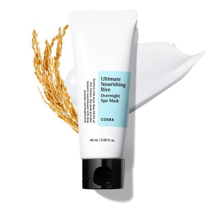 COSRX Gesichtsmaske Ultimate Nourishing Rice Overnight 60 ml (1er Pack), Weiß 