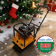 Plate Compactor Plate Tamper 6.5HP Walk-Behind Rammer  USA Stock