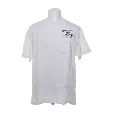 Hanes, T-shirt, Größe: 46/48, Weiß, Batik, Herren #5Bm