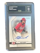 2020 Bowman Sterling Rece Hinds Rookie Autograph Card #BSPA-RH Graded GMA 10!