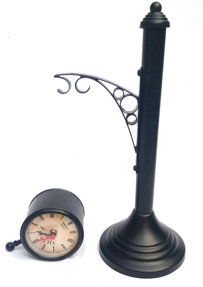 Antique Victorian Double Sided Station Maritime Table Home Decor Clock - Image 2 of 4