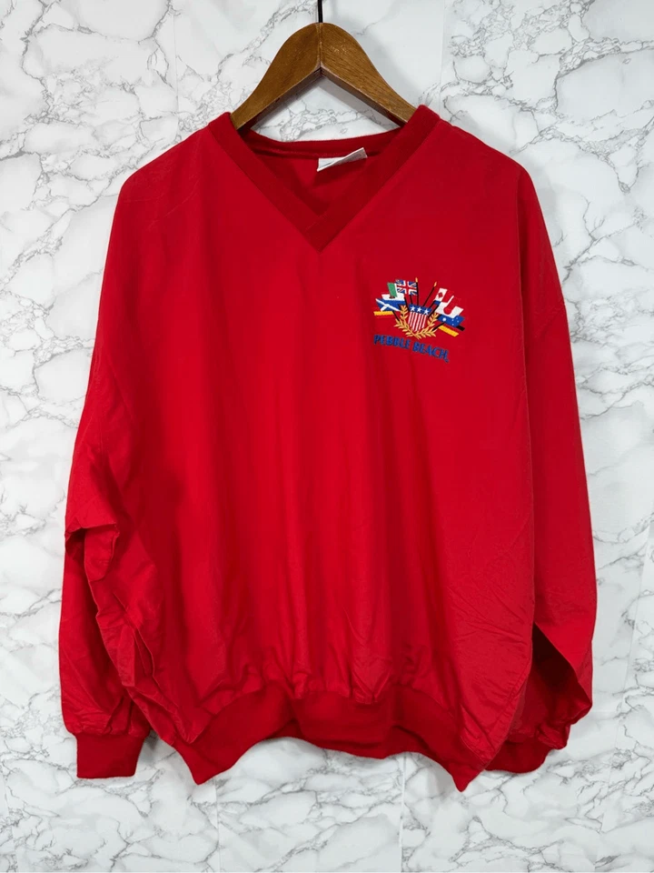 Vintage Pebble Beach Men’s Golf Jacket sz XL Pullover # G98 - Image 2 of 4