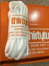 Thirtytwo Snowboard Boot Laces Polyester 87” White Round Soft OEM genuine 2025