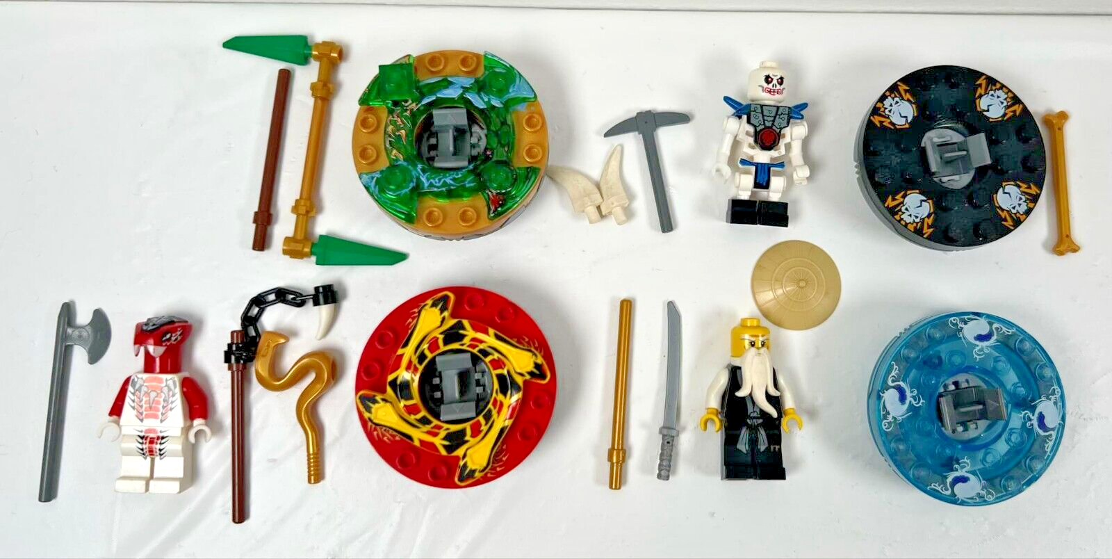 Lego Ninjago Incomplete Lot 9567 9574 2116 2255 No Box Manual Cards Base