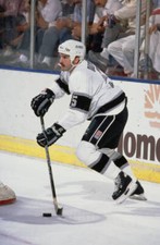 Tim Watters from Canada and Defenceman Los Angeles Kings in motion- Old Photo