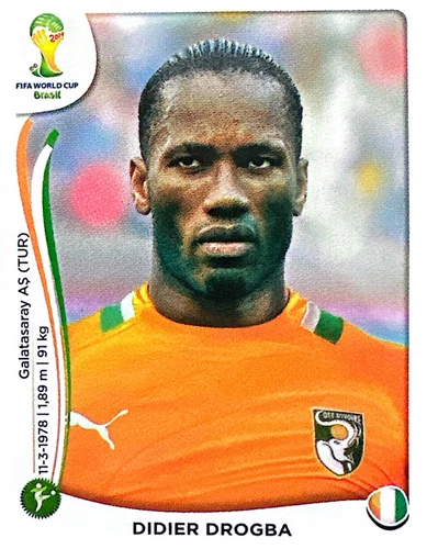 2014 Panini FIFA World Cup Brazil - Didier Drogba #240 Ivory Coast MINT