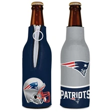 NEW ENGLAND PATRIOTS 12 oz 2 SIDED DESIGN INSULATED BOTTLE HOLDER NEW WINCRAFT