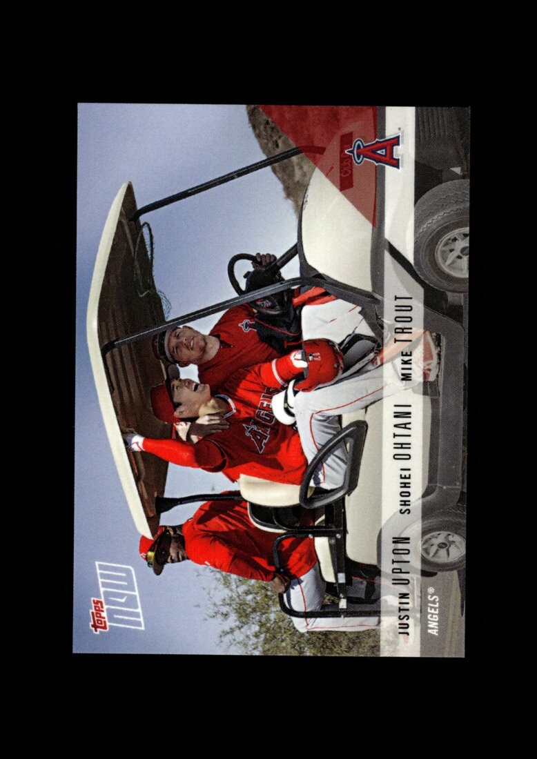 2018 Topps Now Road to Opening Day OD182 Shohei Ohtani Trout NMMT OR