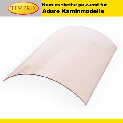 Kaminglas für Aduro Ofenmodelle Sichtscheibe gebogen Ofenscheibe Kaminscheibe