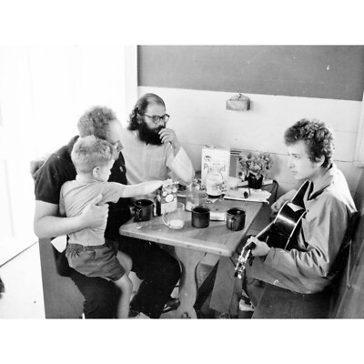 VINTAGE FOTOGRAFIE MUSIK POESIE GINSBURG DYLAN BEATNIK USA.TIF 30 X 40 CM GUT A