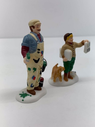 Dept 56 No.58966 Christmas City Professions House Painter And Newspaper Boy - Picture 6 of 11