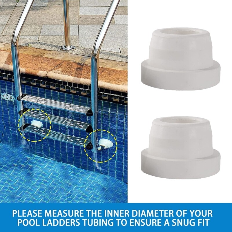 Pack of 2 Pool Ladder Rubber Stopper Swimming Pool Ladder Replacement
