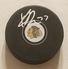 Kirby Dach Autographed Chicago Blackhawks Puck #4