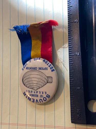 1908 SOUVENIR - SUPREME CONVENTION KNIGHTS OF PYTHIAS BOSTON MASS. 1ST REGIMENT